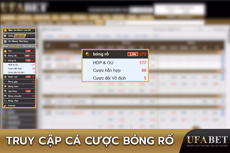 Điều Hướng Đến Cá Cược Bóng Rổ Trên UFABET