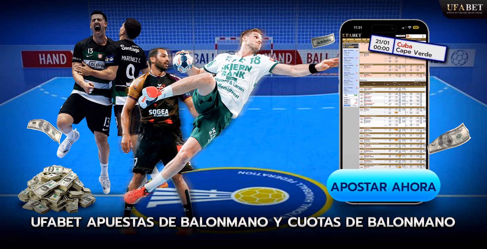 Apuesta en línea al balonmano con UFABET