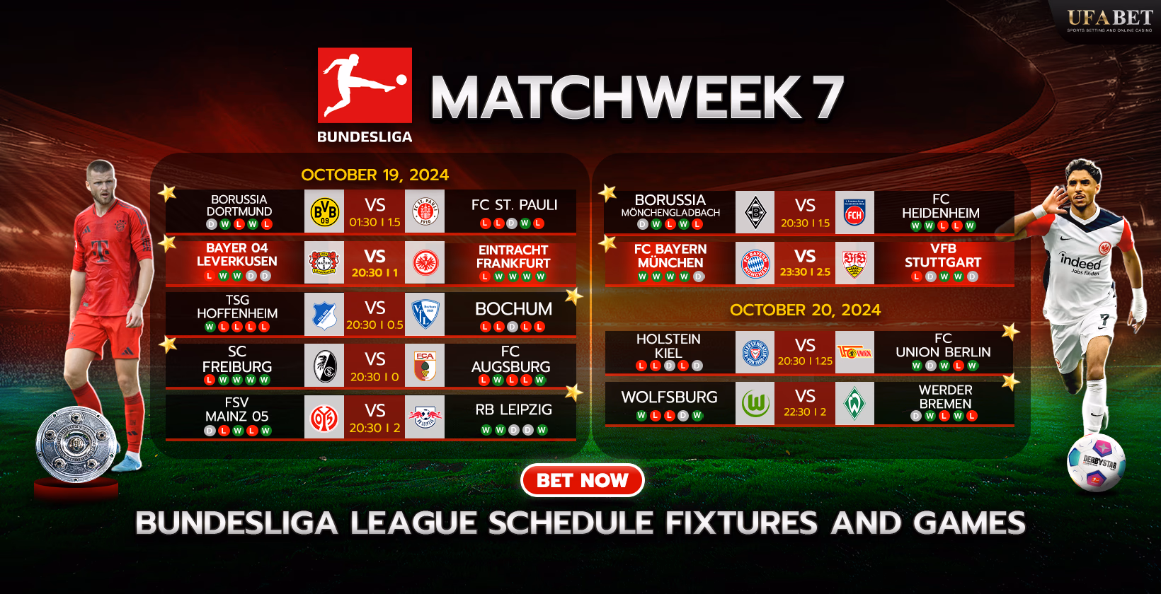 Bundesliga Schedule and Fixtures