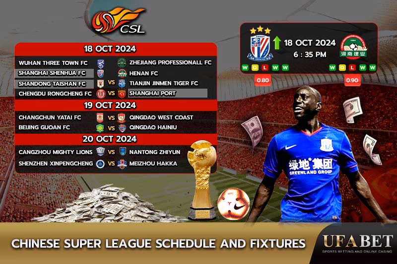 Chinese Super League fixtures and schedule