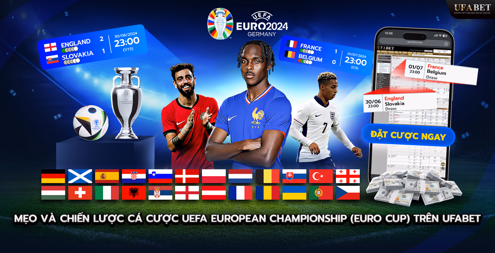 Mẹo và Chiến lược Đặt Cược Euro Cup trên Ufabet