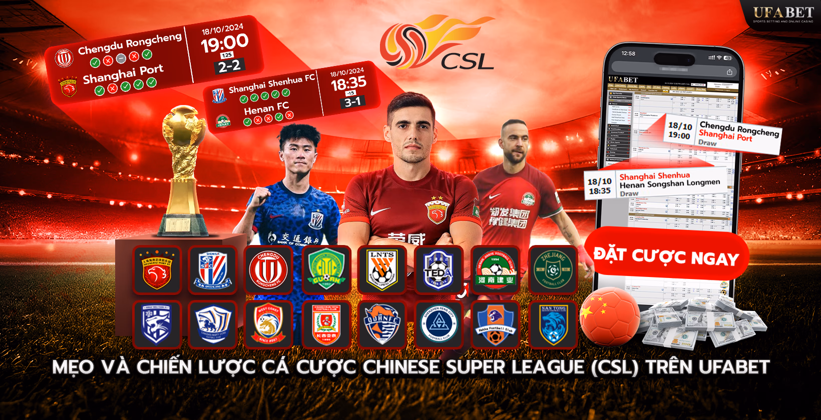 Mẹo và Chiến lược Cá cược CSL trên Ufabet