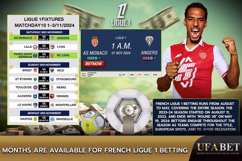 Teams Ranked in the French Ligue 1 Table