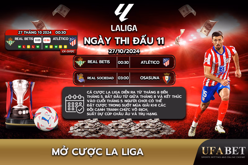 Các tháng có thể cá cược La Liga