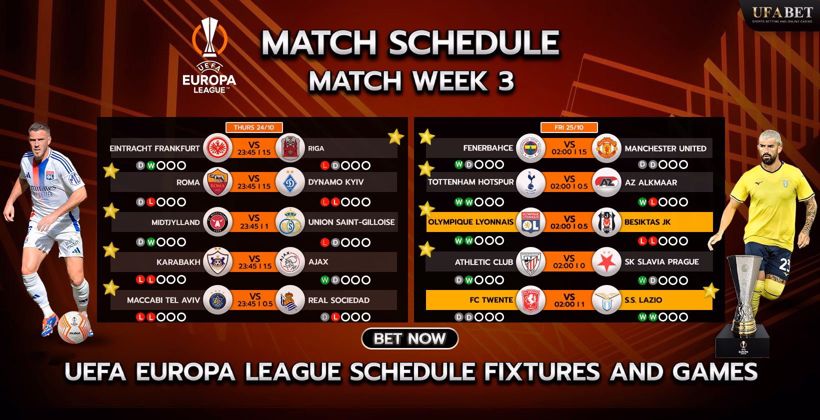 Europa League Schedule and Fixtures