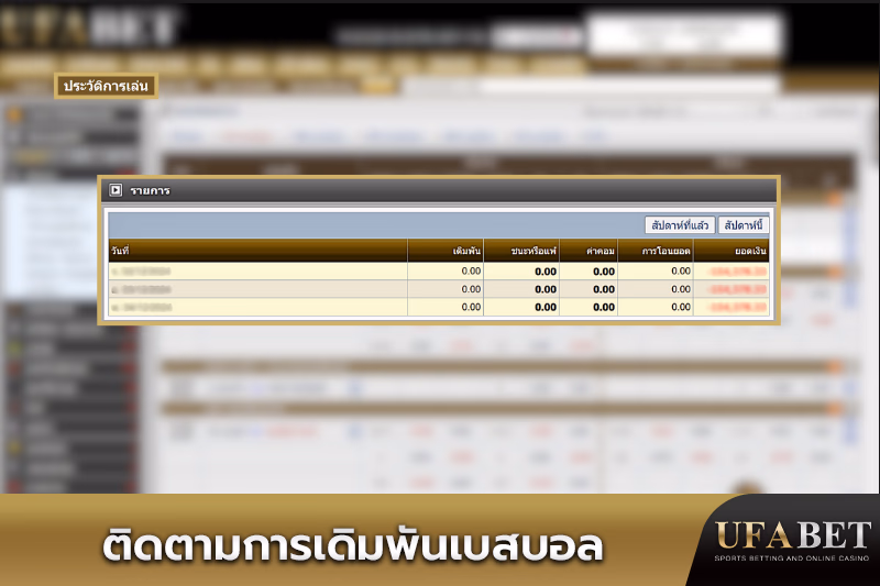 รายงานการเดิมพันสำหรับตรวจสอบข้อมูล