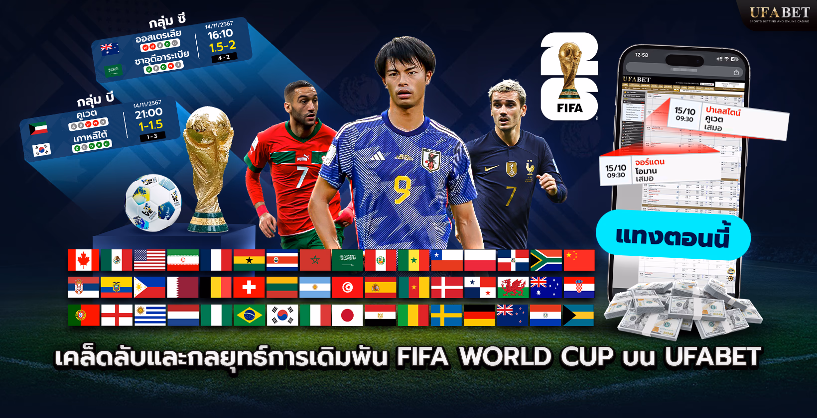เคล็ดลับและกลยุทธ์การเดิมพันฟีฟ่าเวิลด์คัพ บน Ufabet (ยูฟ่าเบท)