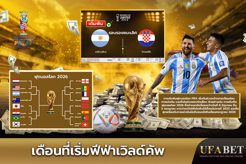เดือนที่เปิดให้เดิมพันฟีฟ่าเวิลด์คัพ
