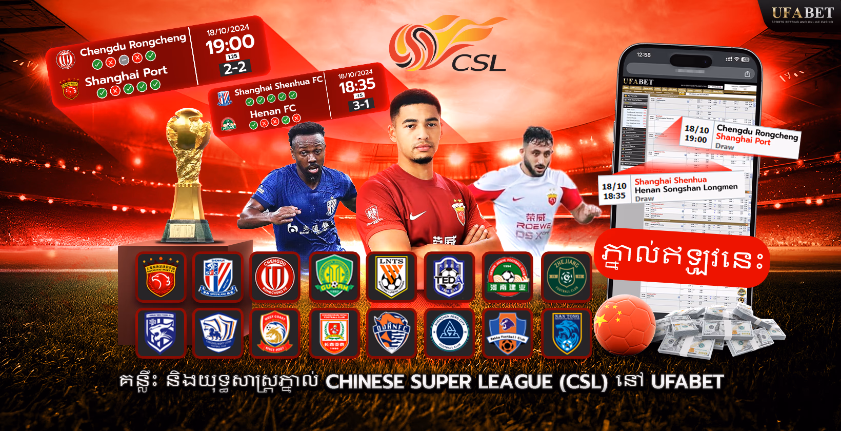 ការភ្នាល់ Chinese Super League (CSL)