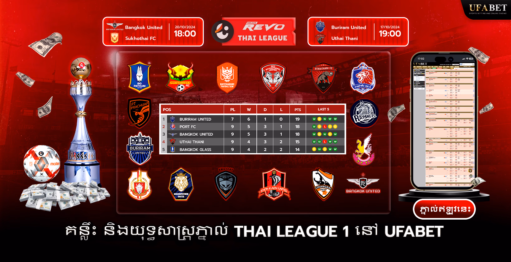 ការភ្នាល់ League 1 របស់ថៃ