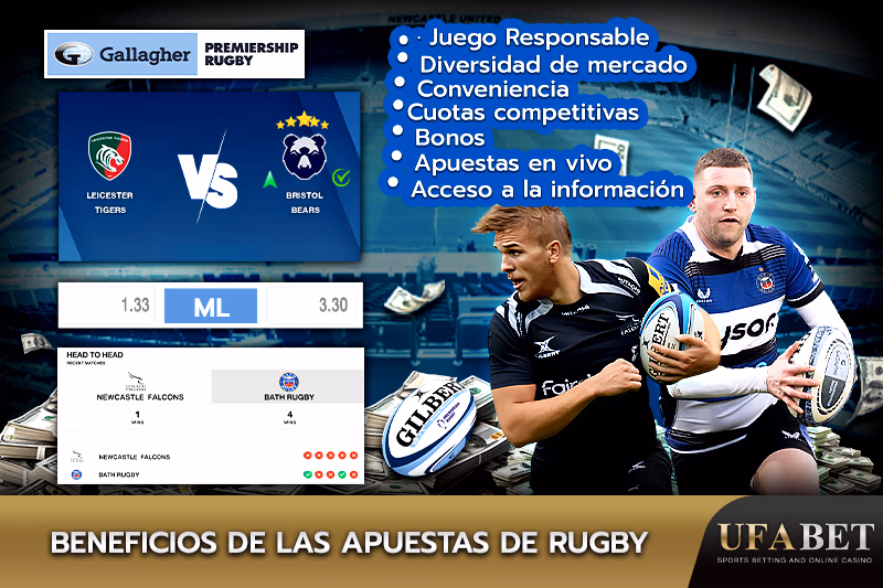 Diferentes tipos de apuestas de rugby