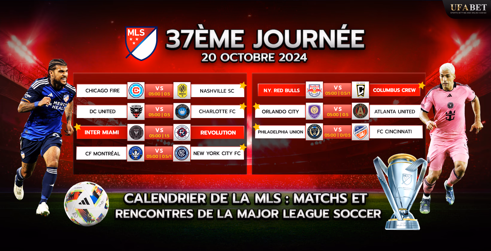 Calendrier des compétitions de la Major League Soccer