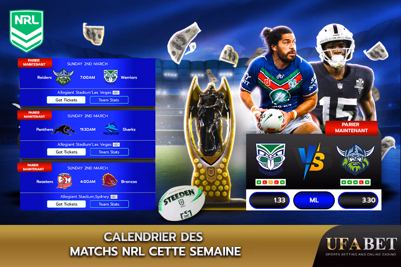 "Calendrier des matchs NRL "
