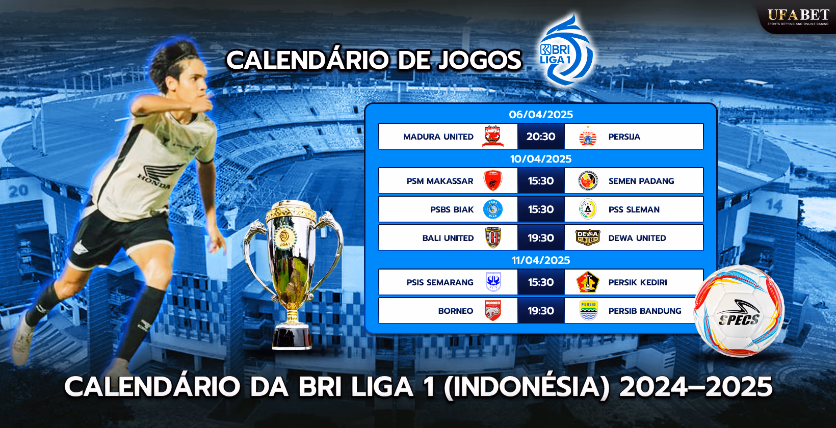 Cronograma da BRI Liga 1: Cronograma da Liga 1 (Indonésia) 2024–2025