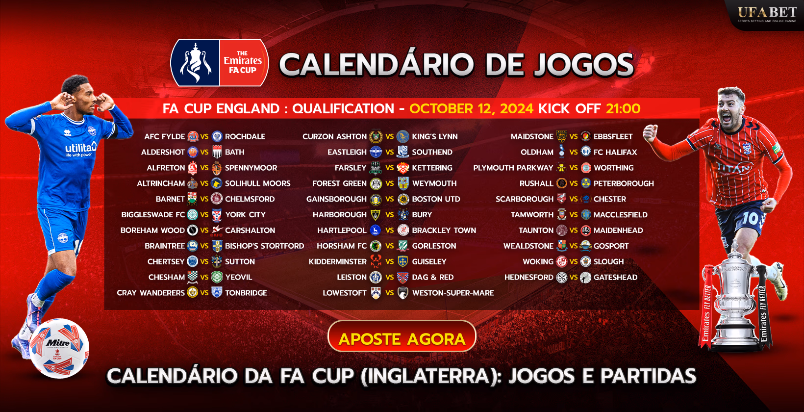 Calendário de jogos da Copa da Inglaterra