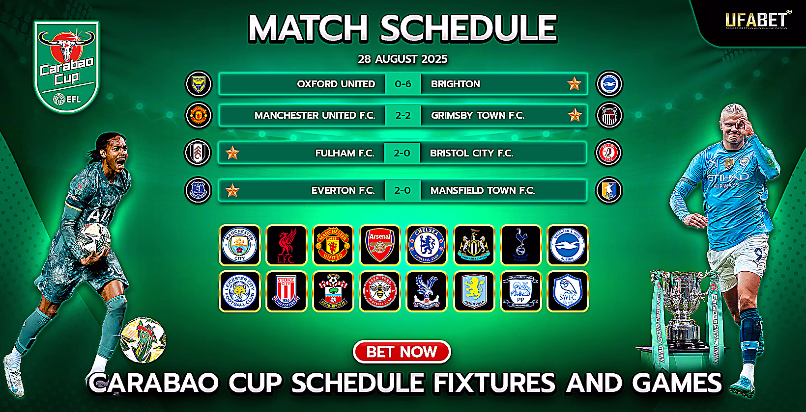Carabao Cup Schedule and Fixtures