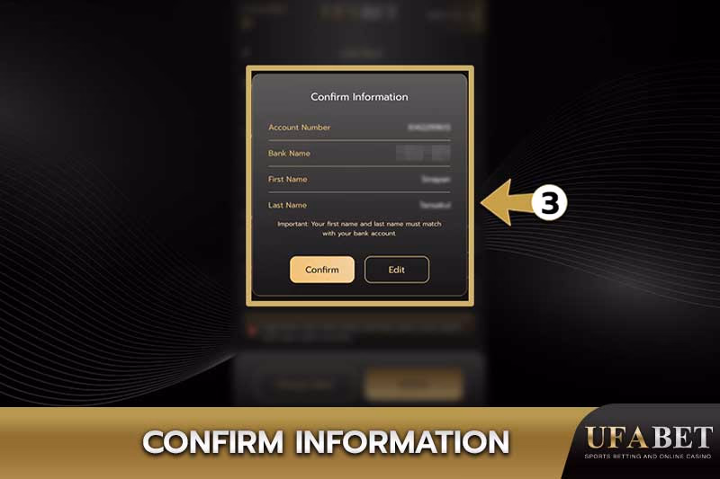 Bank account number information