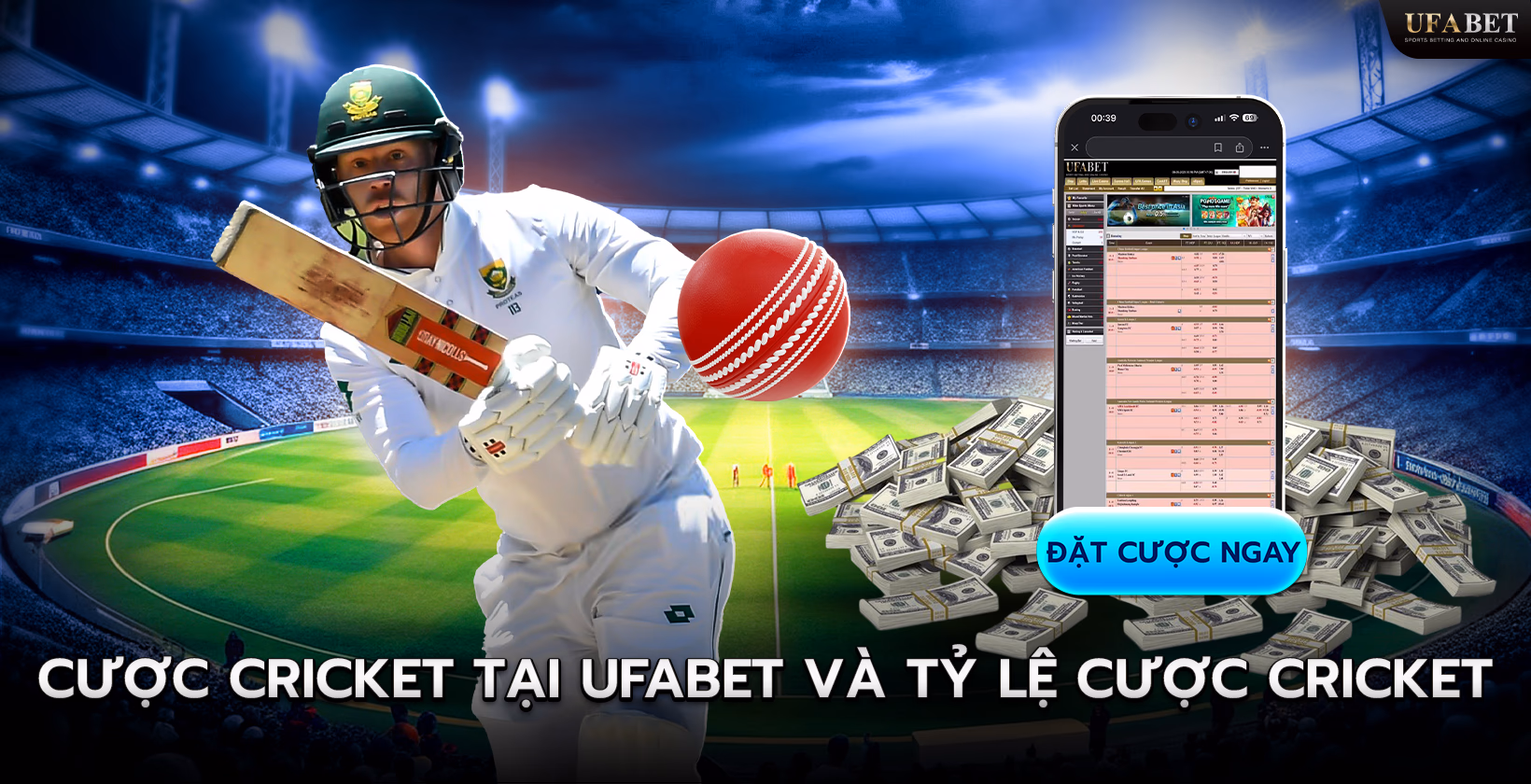 Cá cược Cricket Trực Tuyến trên UFABET