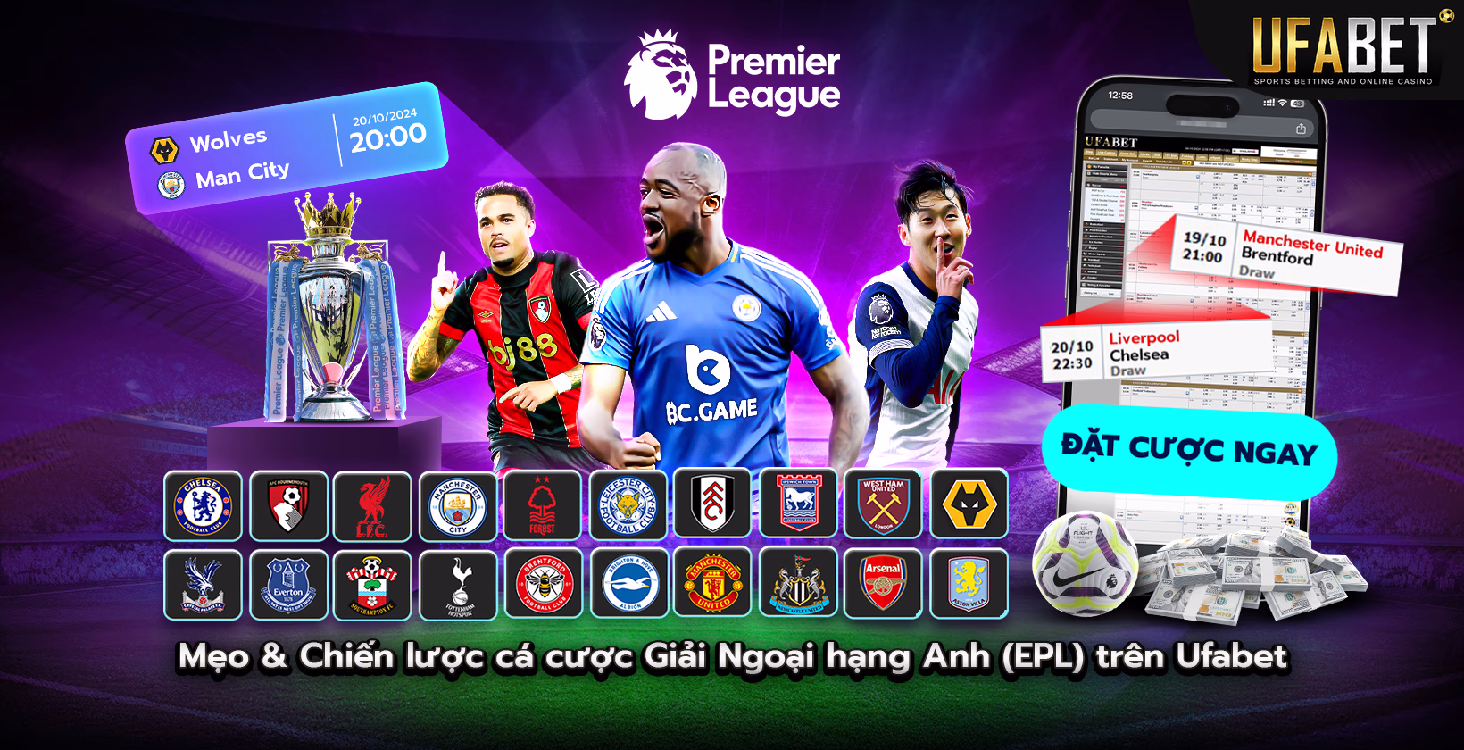 Mẹo và Chiến lược Cá cược EPL trên Ufabet