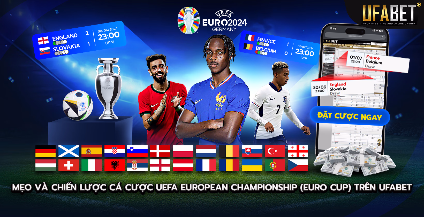Mẹo và Chiến lược Đặt Cược Euro Cup trên Ufabet