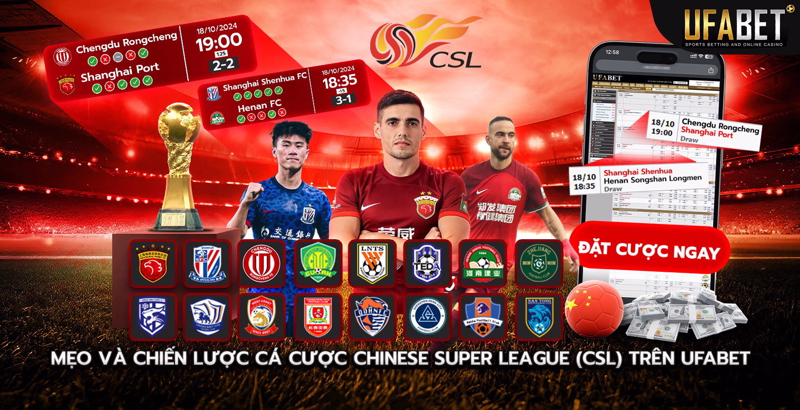 Mẹo và Chiến lược Cá cược CSL trên Ufabet
