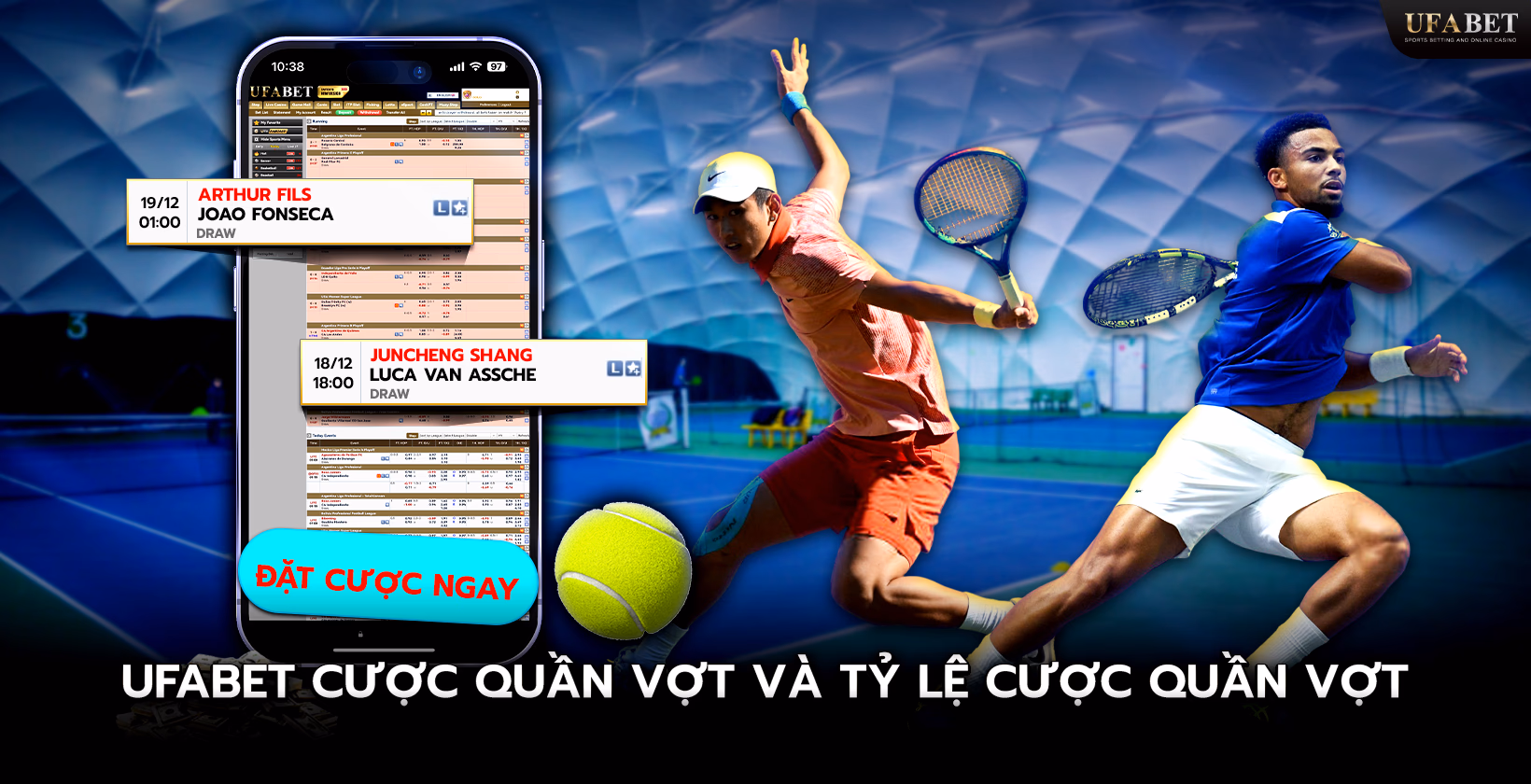 Đặt cược quần vợt Ufabet và tỷ lệ cược quần vợt