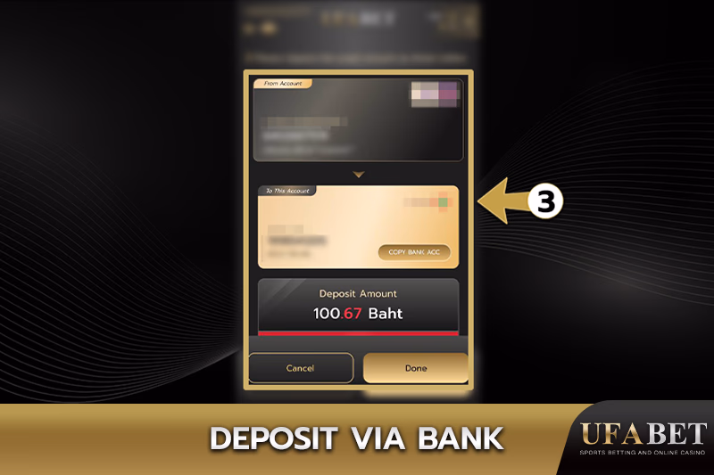 Transfer deposits for football betting
