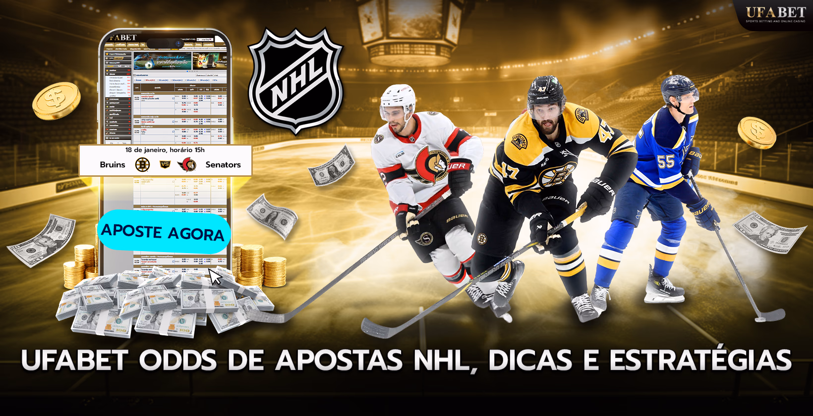 Estratégias de Apostas NHL na UFABET