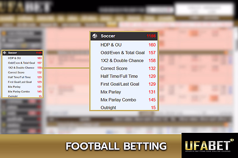 Football Betting Options on UFABET