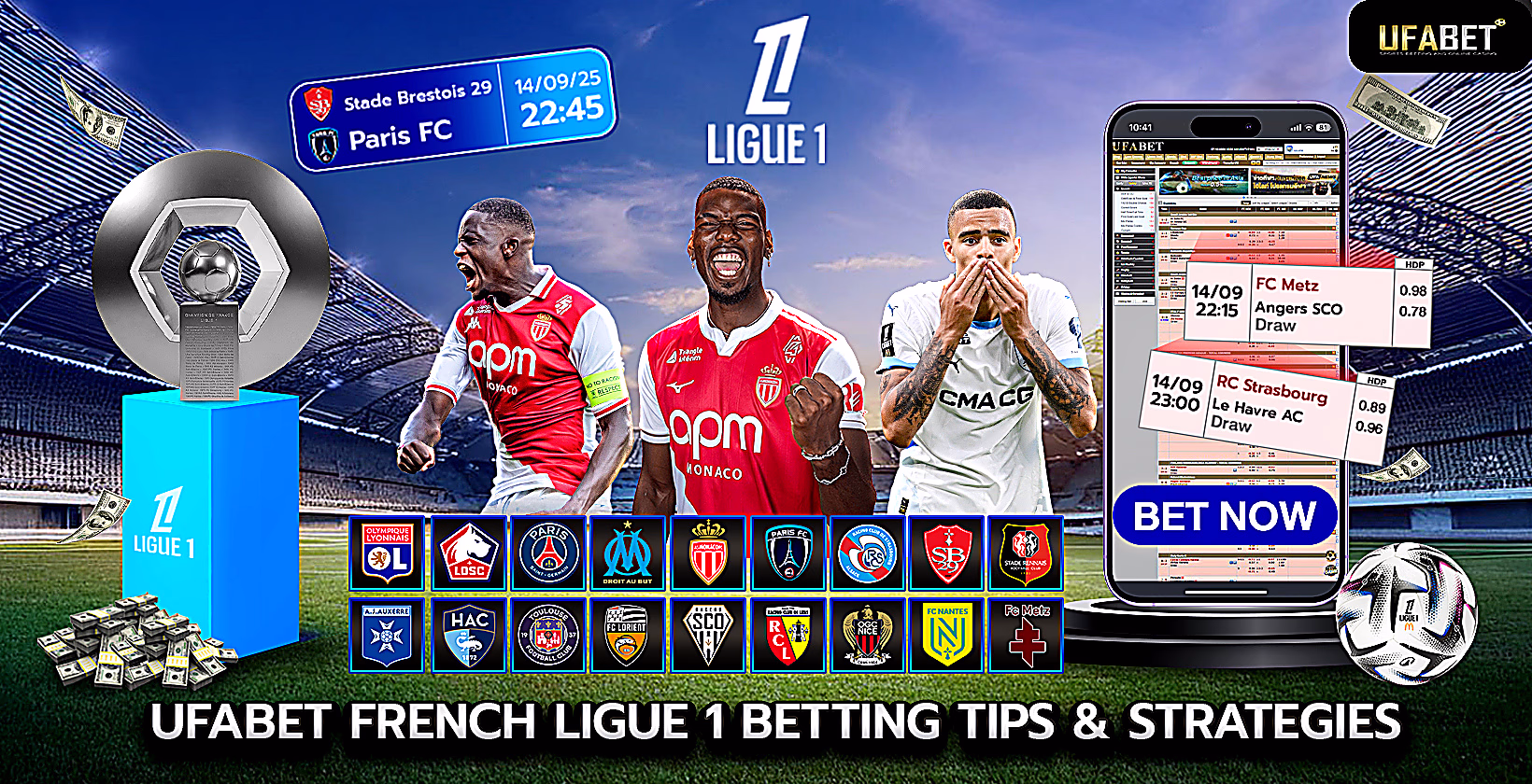 Ufabet Ligue 1 betting tips and strategies