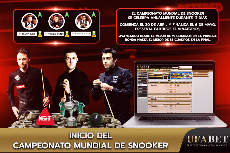 Inicio del Campeonato Mundial de Snooker en UFABET