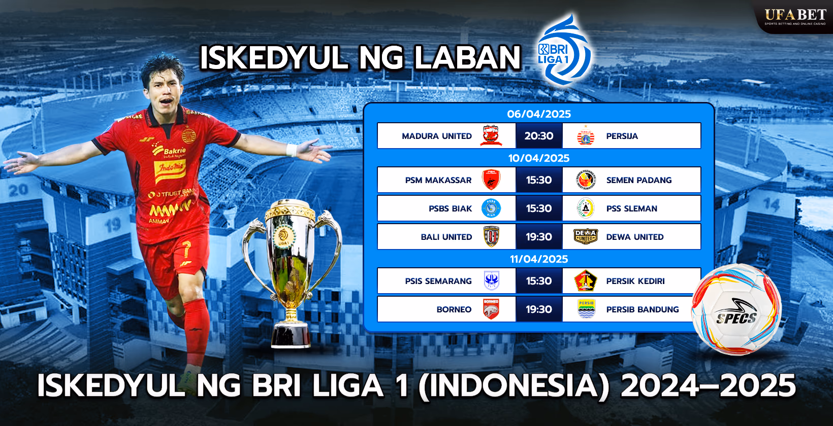 Mga Laban sa BRI Liga 1 2025