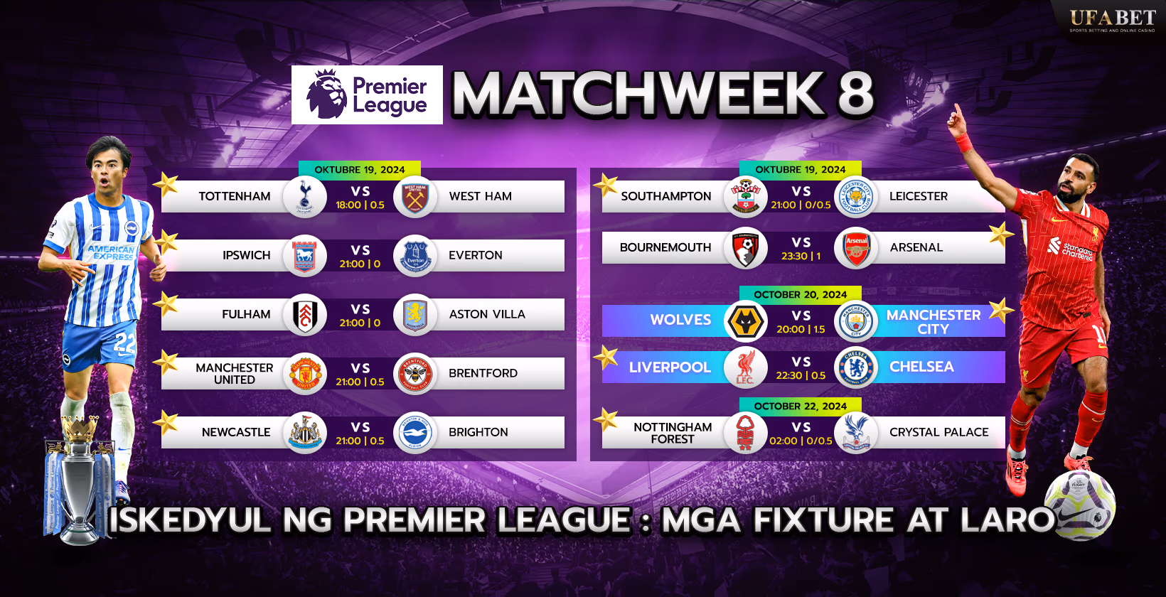 Iskedyul ng mga Laban sa Premier League