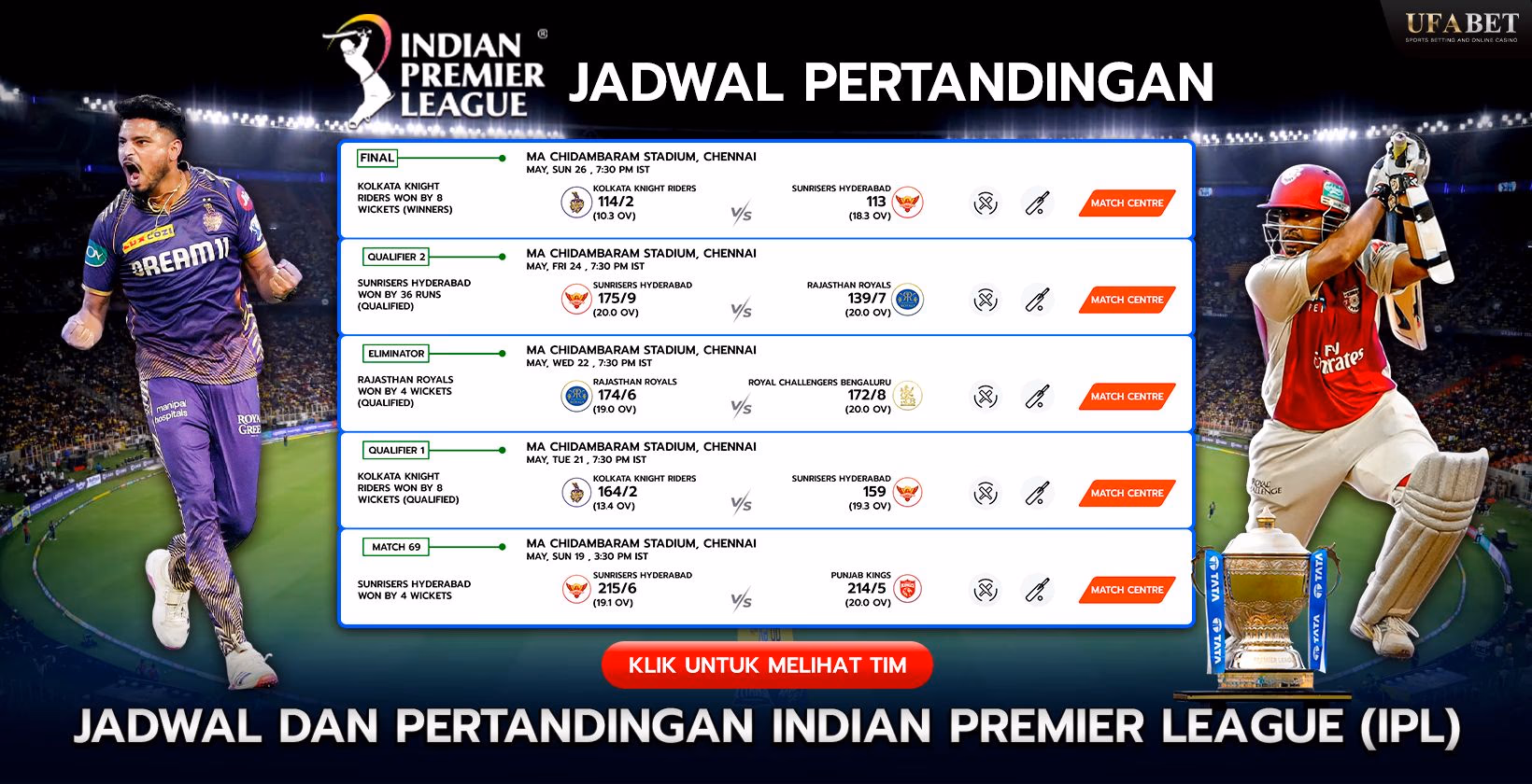 Jadwal Pertandingan IPL