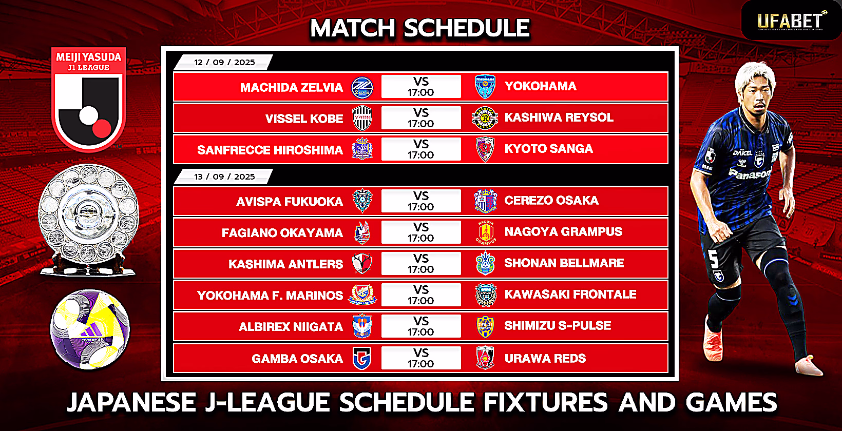 J1 League Schedule and fFxtures