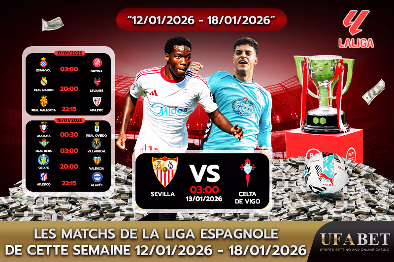 Calendrier des matchs de La Liga cette semaine