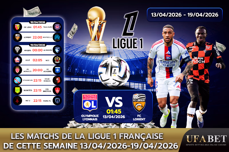 Calendrier des matchs de la Ligue 1 cette semaine