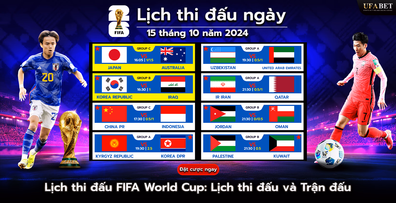 Lịch thi đấu vòng loại FIFA World Cup 2026