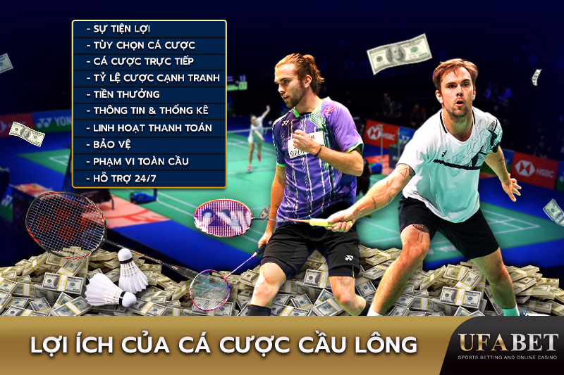 Ưu điểm của việc cá cược cầu lông