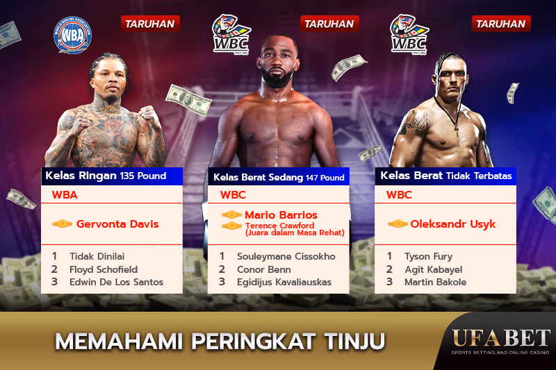 Peringkat Petinju di Setiap Kelas Berat
