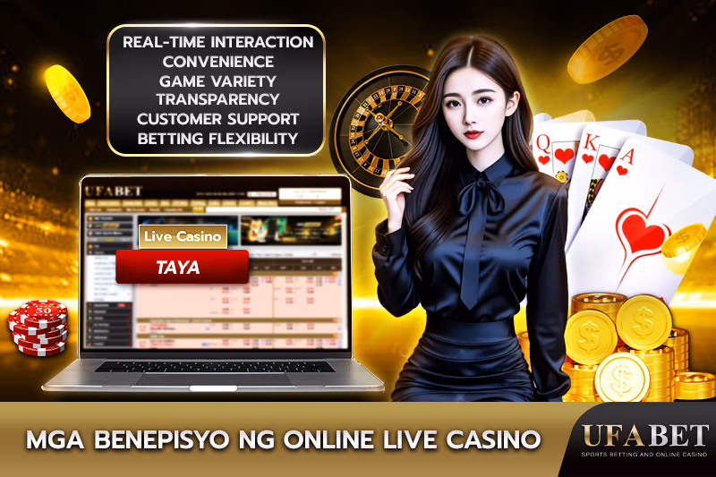 Mga kalamangan ng online live casino