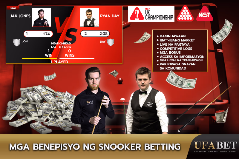 Mga benepisyo ng pagtaya sa snooker sa pamamagitan ng UFABET