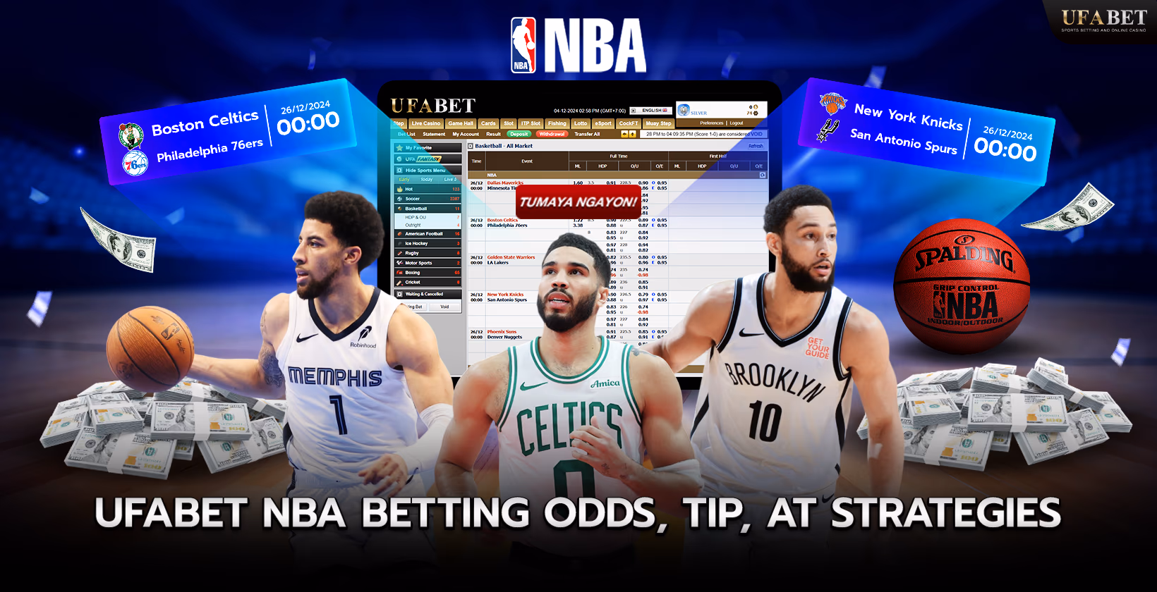 Mga estratehiya sa pagtaya sa NBA sa UFABET