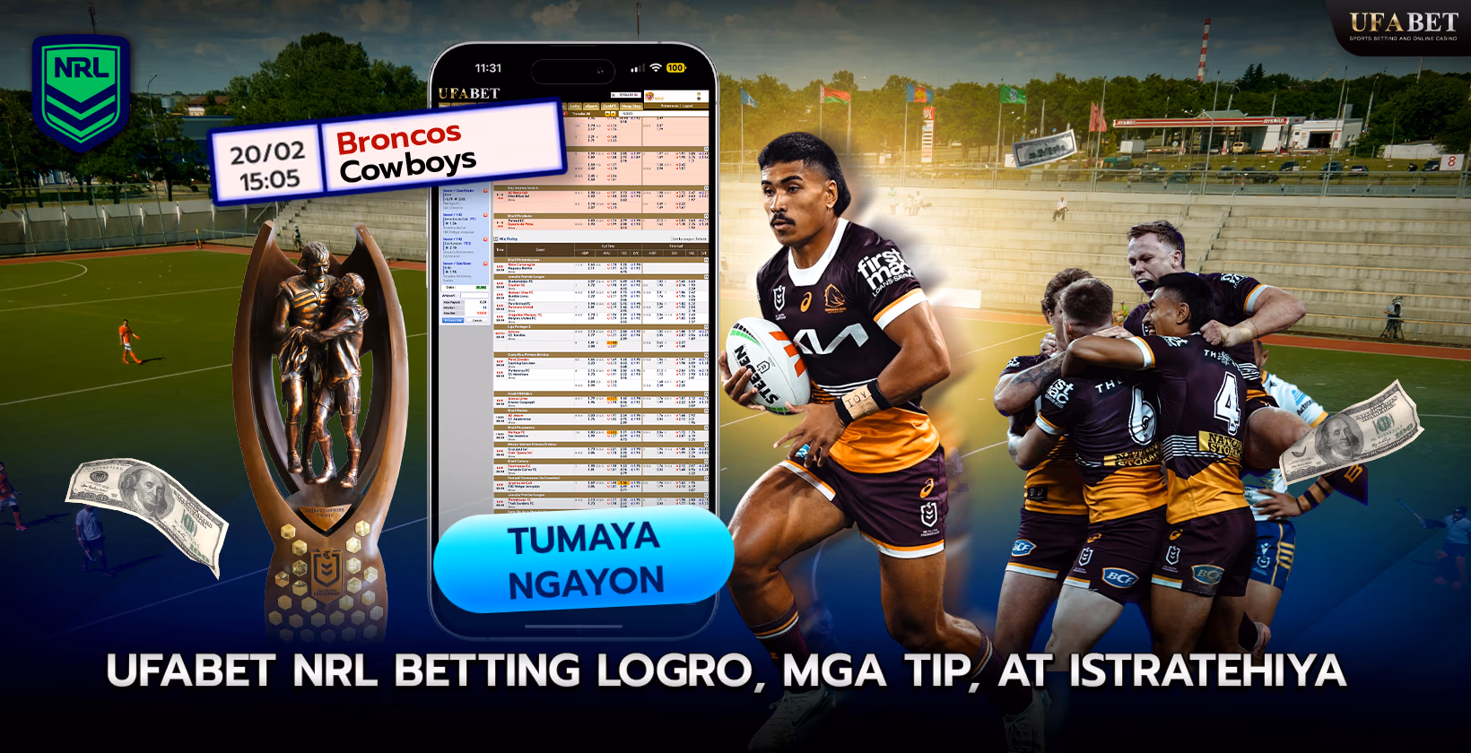 Pagtaya sa Logro ng NRL , Mga Tip, at Istratehiya sa Ufabet