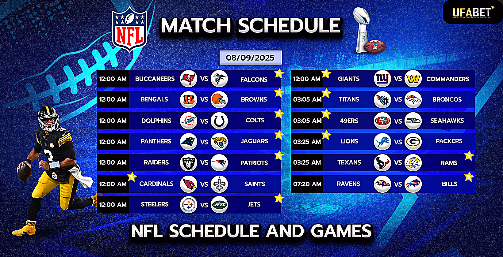 NFL Match Schedule