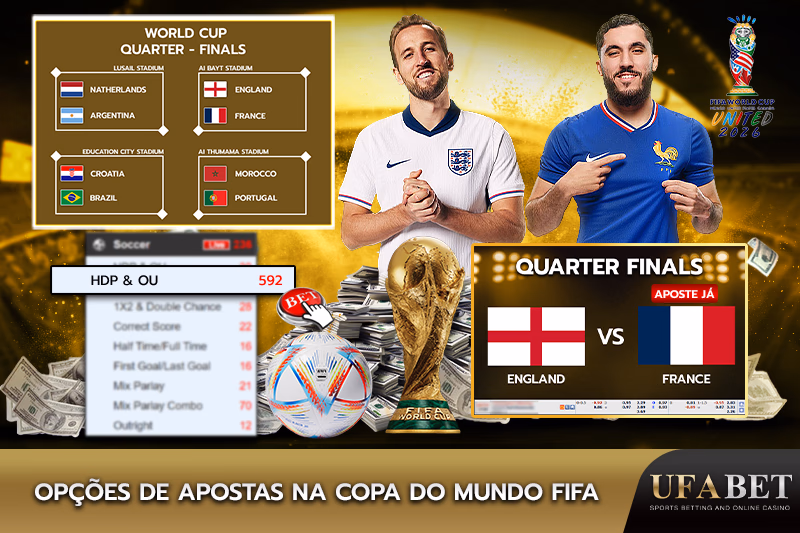 Opções de apostas para a Copa do Mundo FIFA 2026