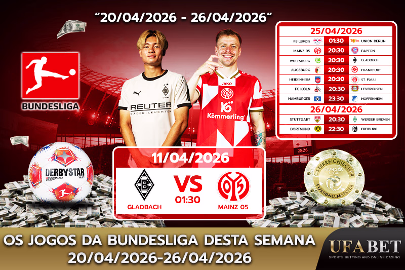Quais jogos da Bundesliga acontecerão esta semana?