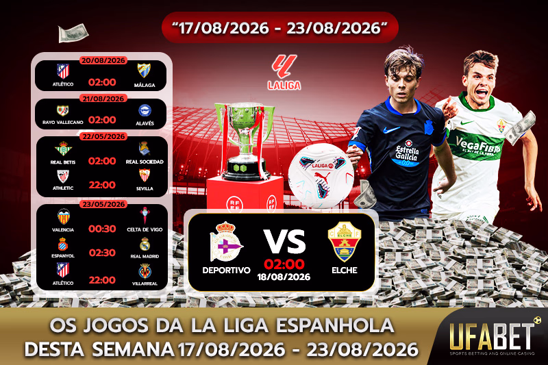 Quais jogos da La Liga Espanhola acontecerão nesta semana?