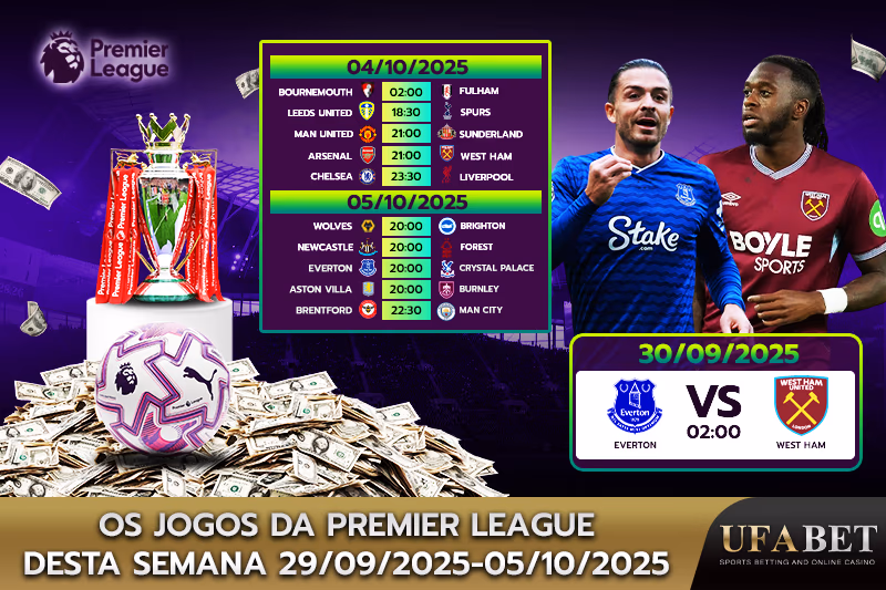 Quais jogos da Premier League acontecerão esta semana?