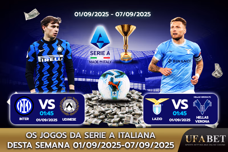Quais jogos da Série A Italiana acontecem esta semana?